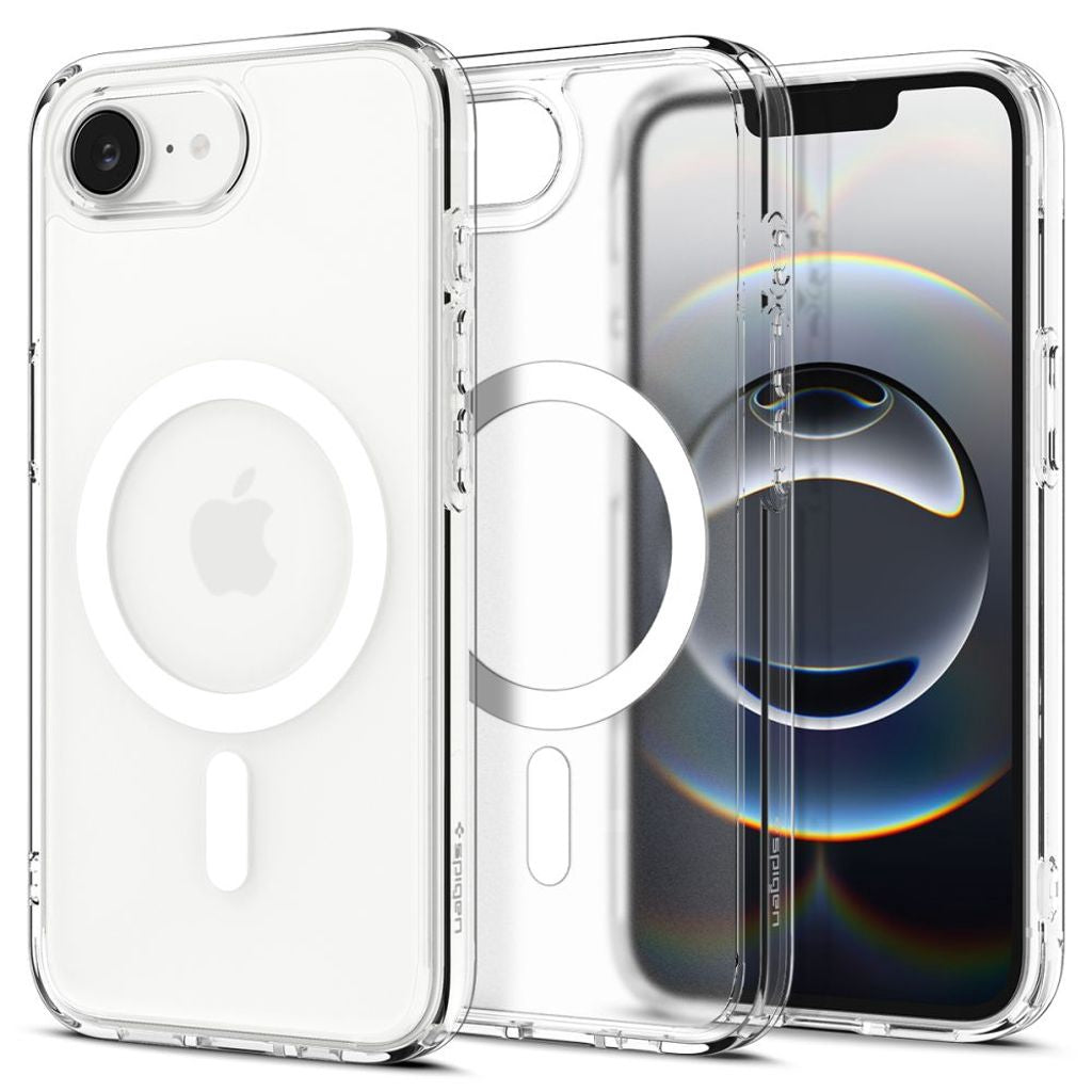 Spigen Ultra Hybrid Magsafe-skal till iPhone 16E - Vit/Transparent