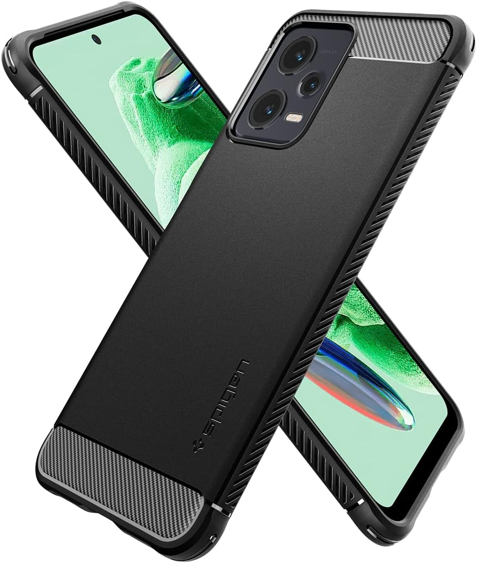Spigen Xiaomi Redmi Note 12 5G / Poco X5 5G Rugged Armor Cover - Matte Black