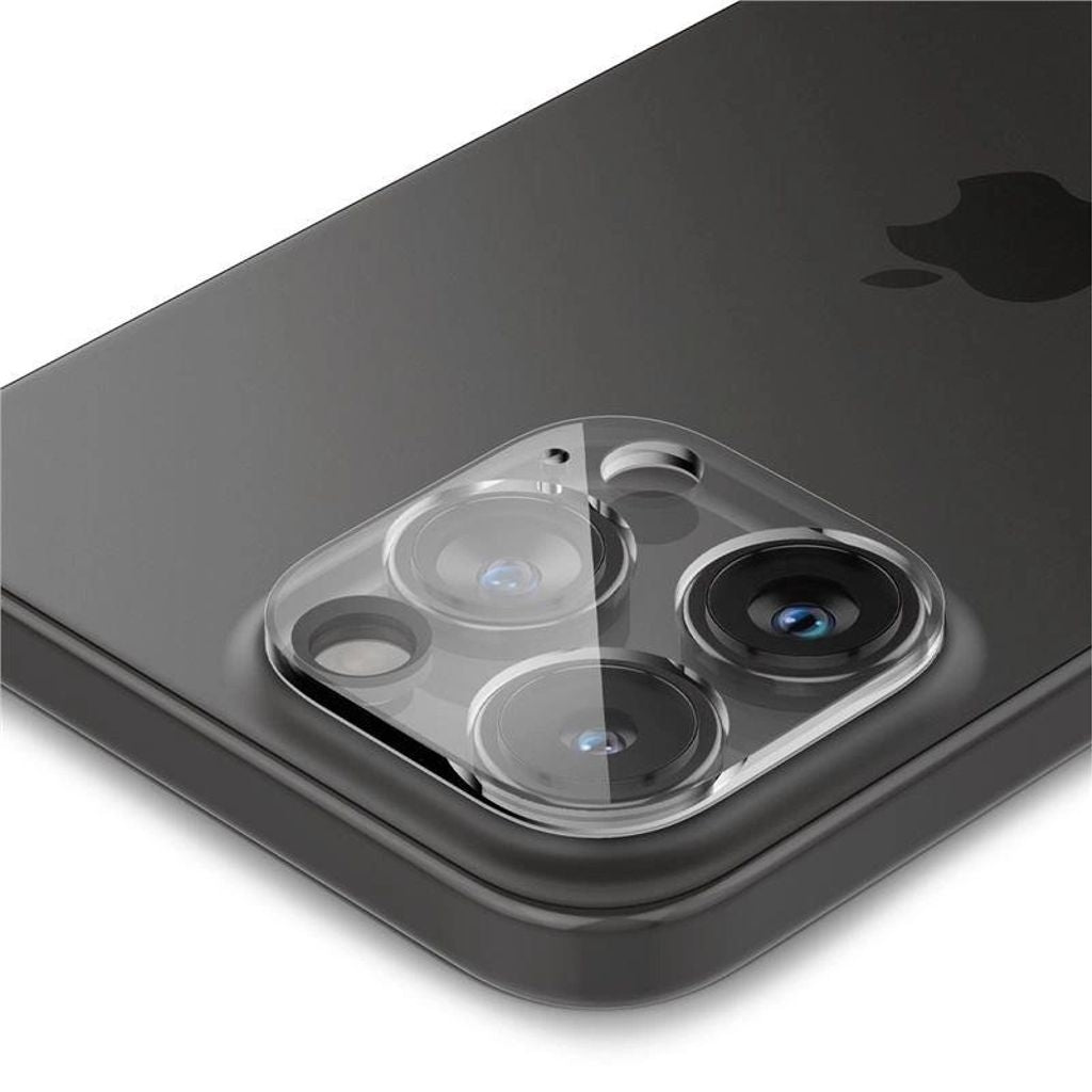 Spigen iPhone 14 Pro / 14 Pro Max / 15 Pro / 15 Pro Max Optik.Tr Ez Fit lens cover, 2-pack - Transparent