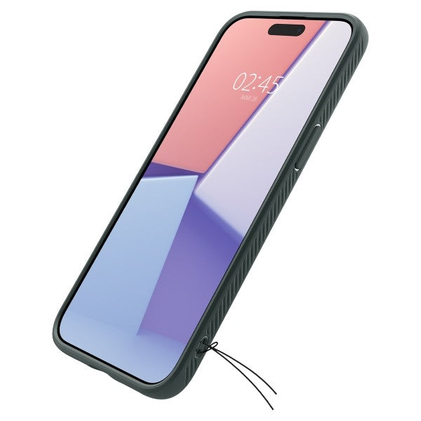 Spigen iPhone 15 Pro Max Liquid Air Cover - Abyss Green