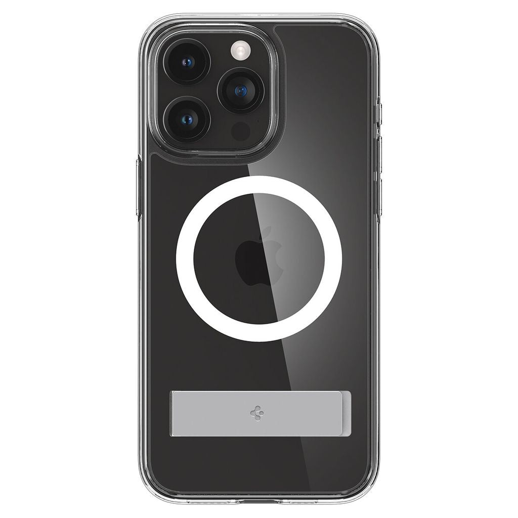 Spigen iPhone 15 Pro Ultra Hybrid Shell S Magsafe Shell With Stand - Transparent