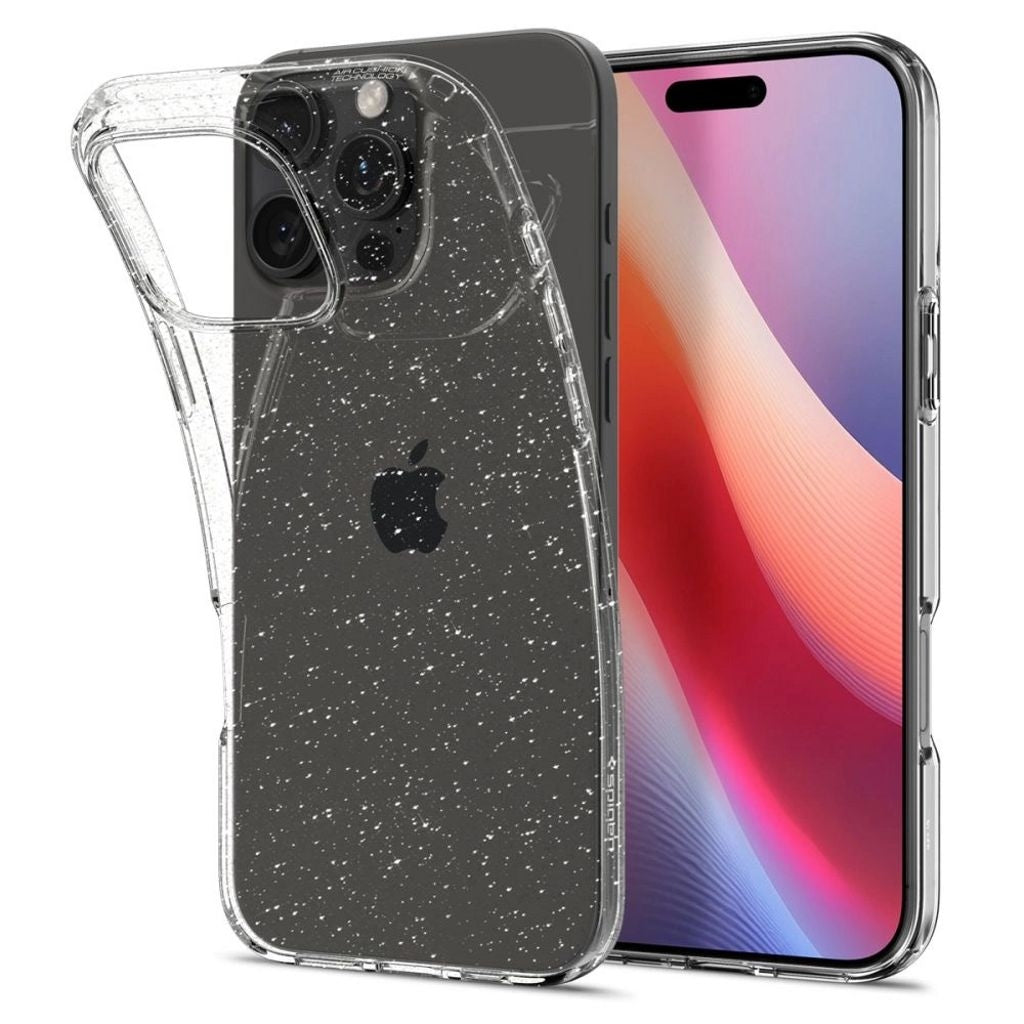 Spigen iPhone 16 Pro Max Liquid Crystal Cover - Transparent / Glitter