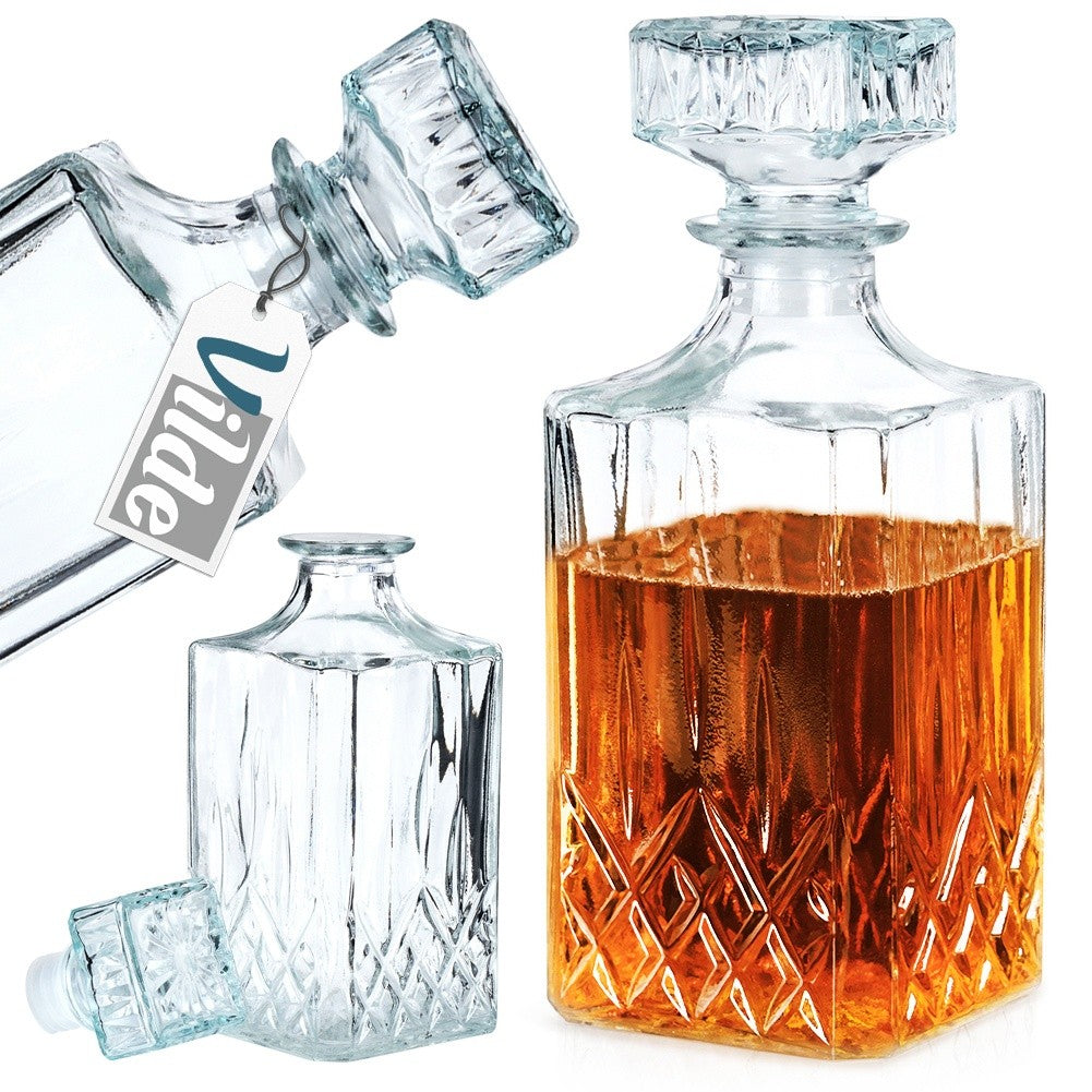 Square carafe with cork - Perfect for all drinks