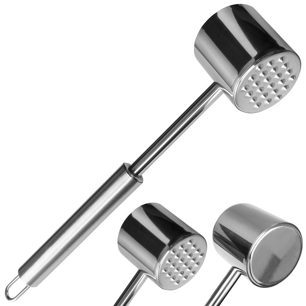 Stainless Steel Meat Pounder with Double Surface and Suspension