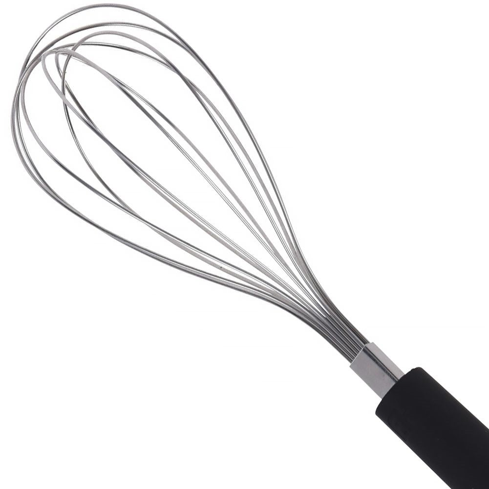 Stainless Steel Whisk with Comfortable Handle for Eggs and Dough