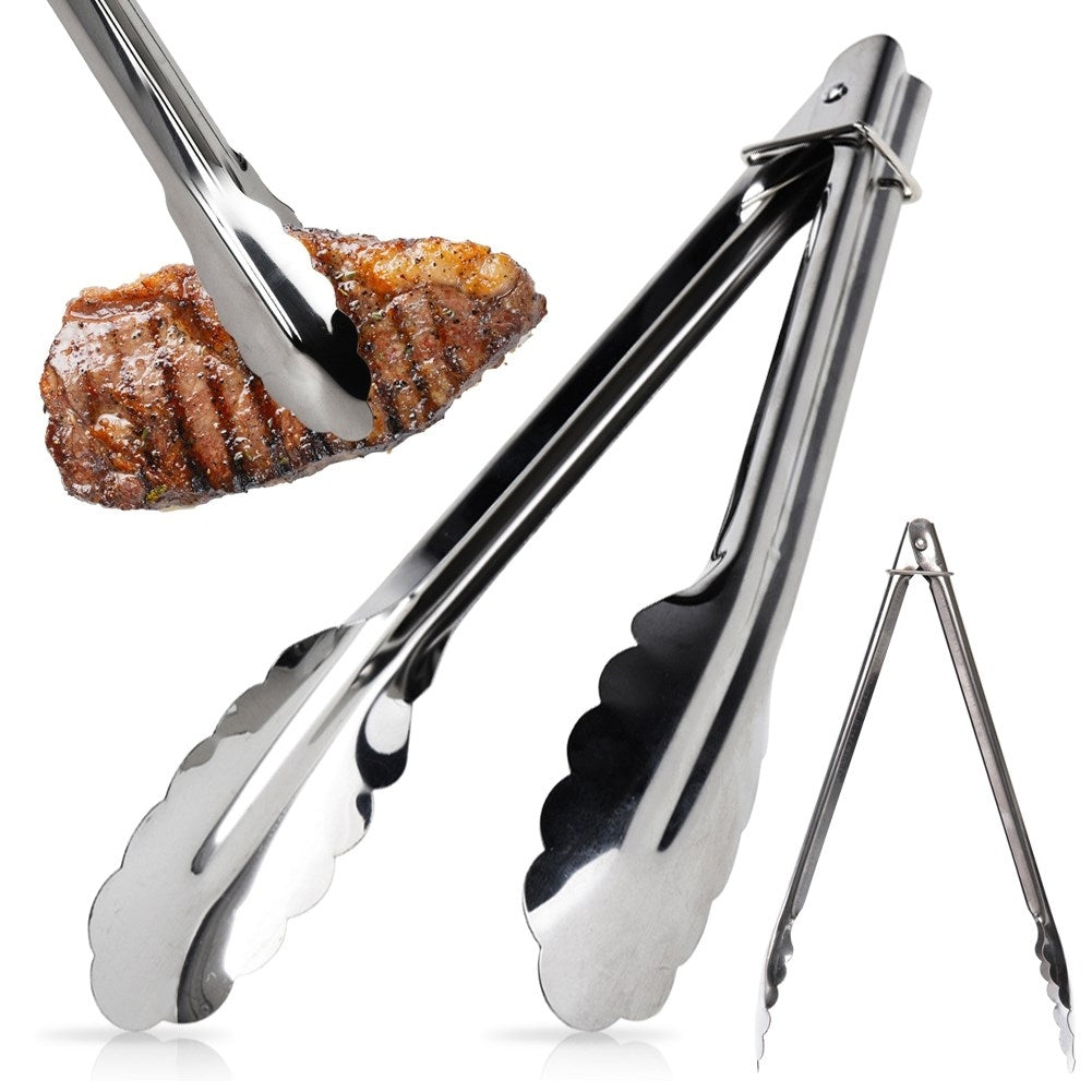 Stainless steel chopsticks for grilling and turning meat