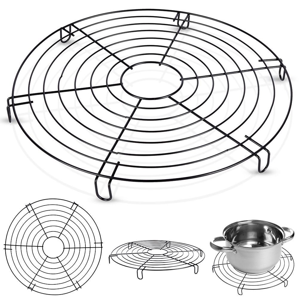 Stainless steel cooling and icing rack for cakes and tarts