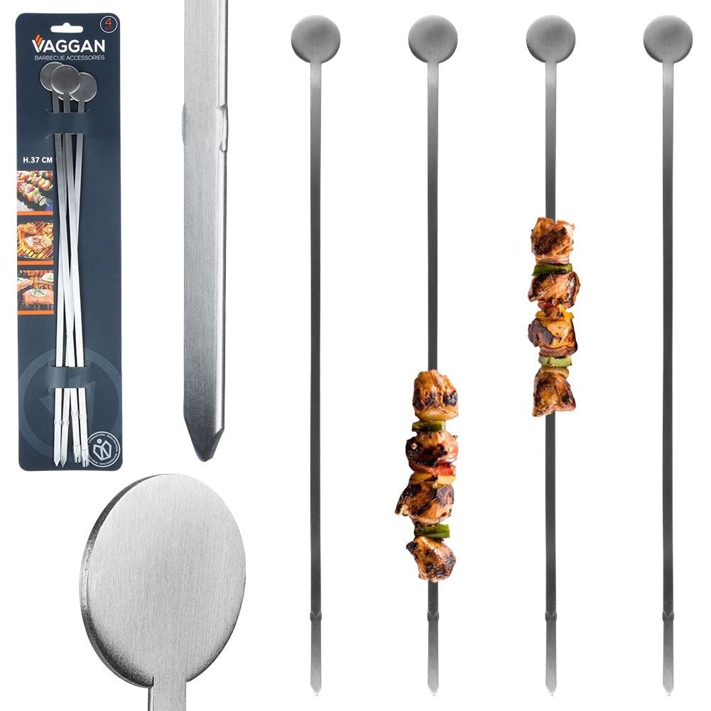 Stainless steel grill set for vegetables and meat