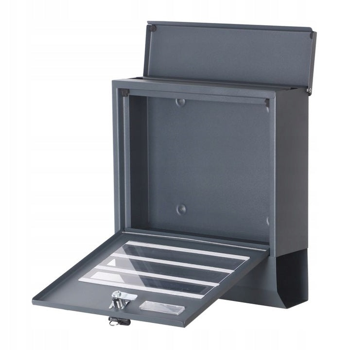 Stainless steel mailbox for newspaper letters