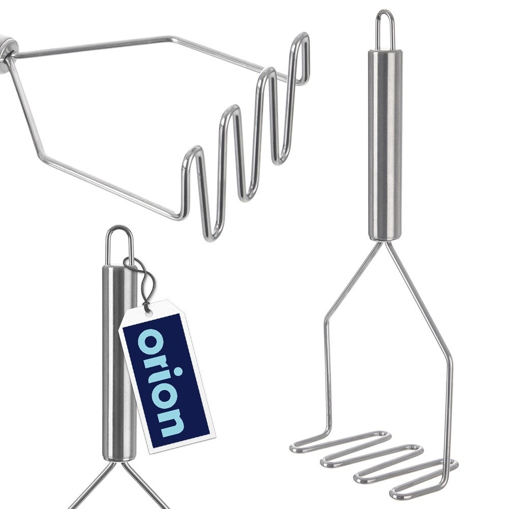 Stainless steel potato masher - perfect for pureeing, dishwasher safe