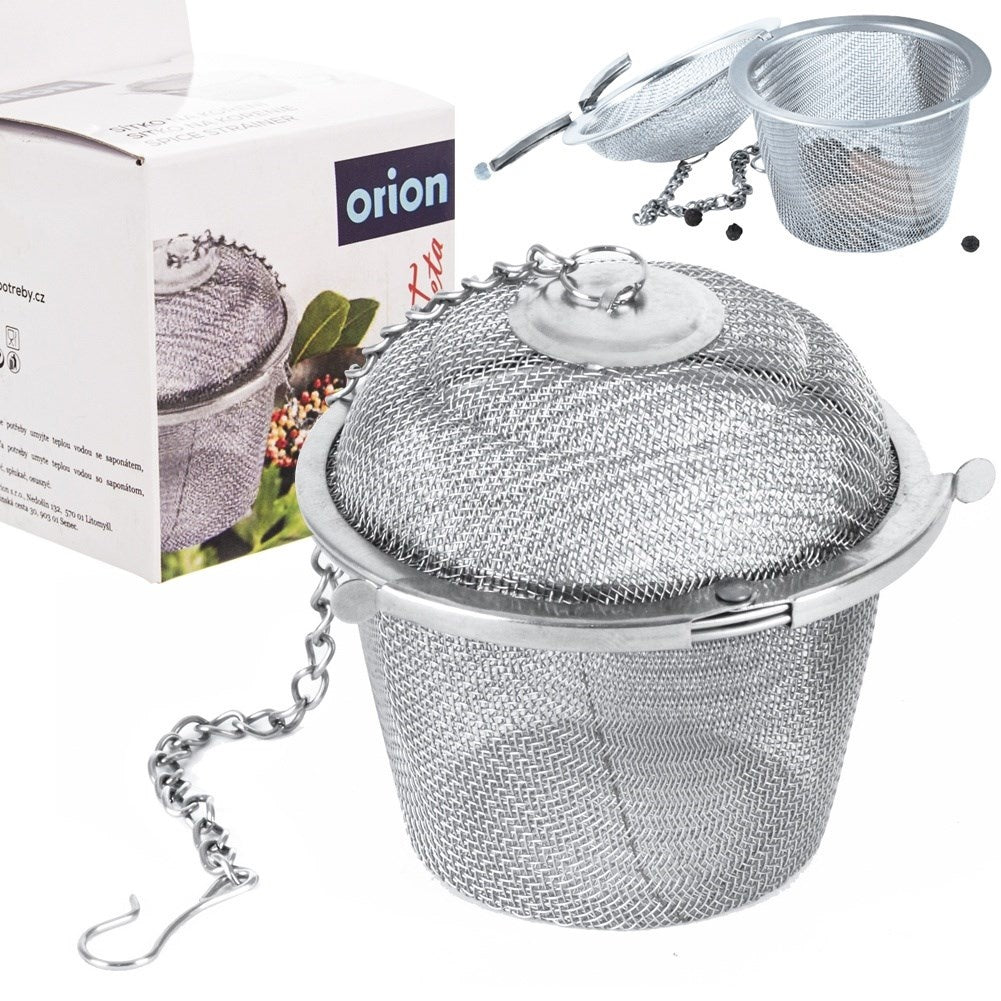 Stainless steel strainer for spices and tea brewing