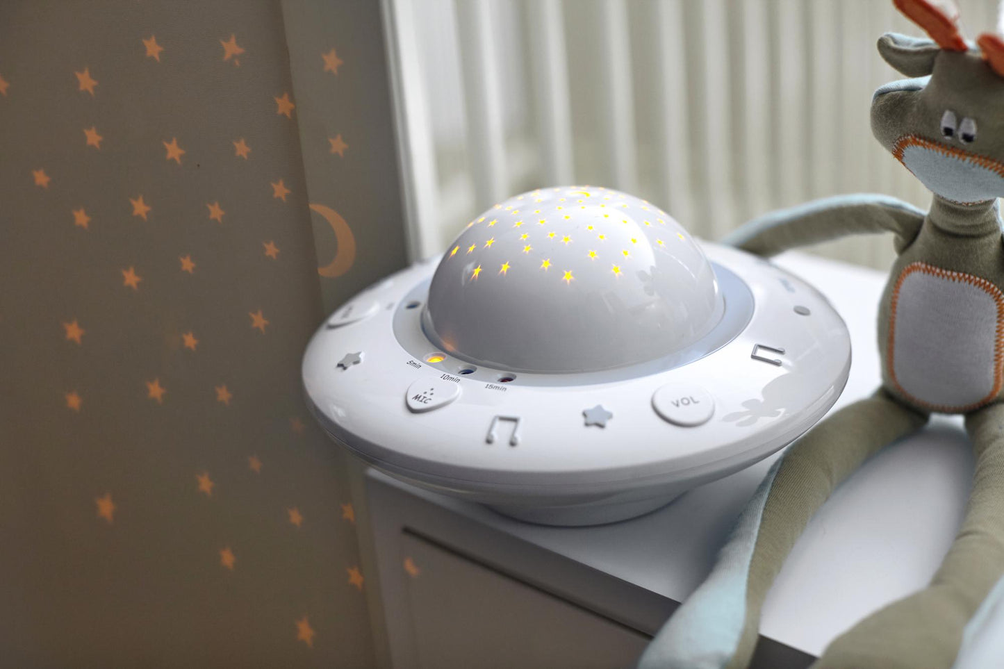 Starry Sky Baby Night Light Projector with Lullabies