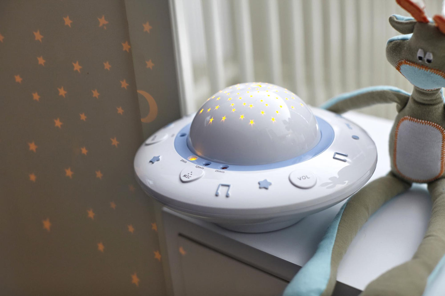 Starry Sky Baby Projector with Lullabies & Sound Sensor