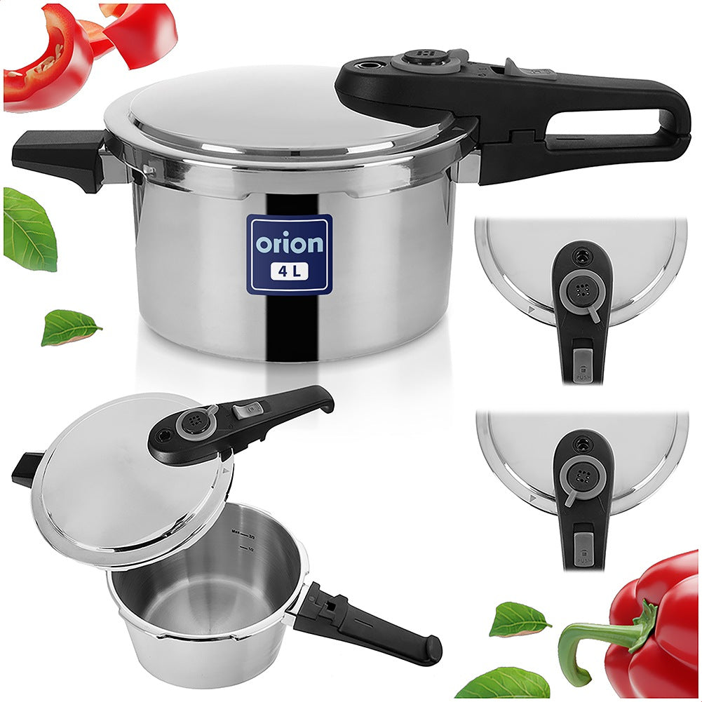 Steel pressure cooker WIND 4 l