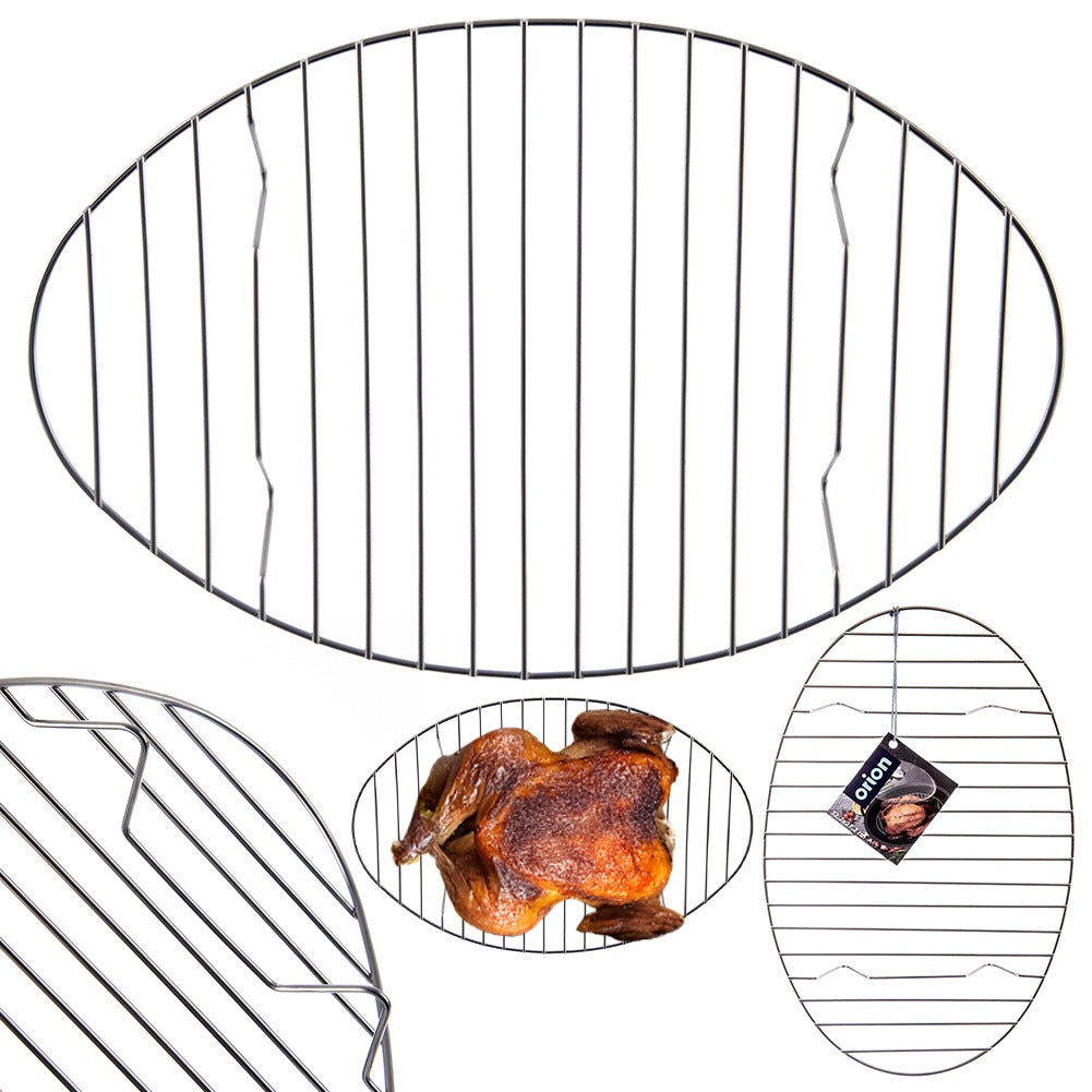 Steel roasting pan rack 32.5x21 cm
