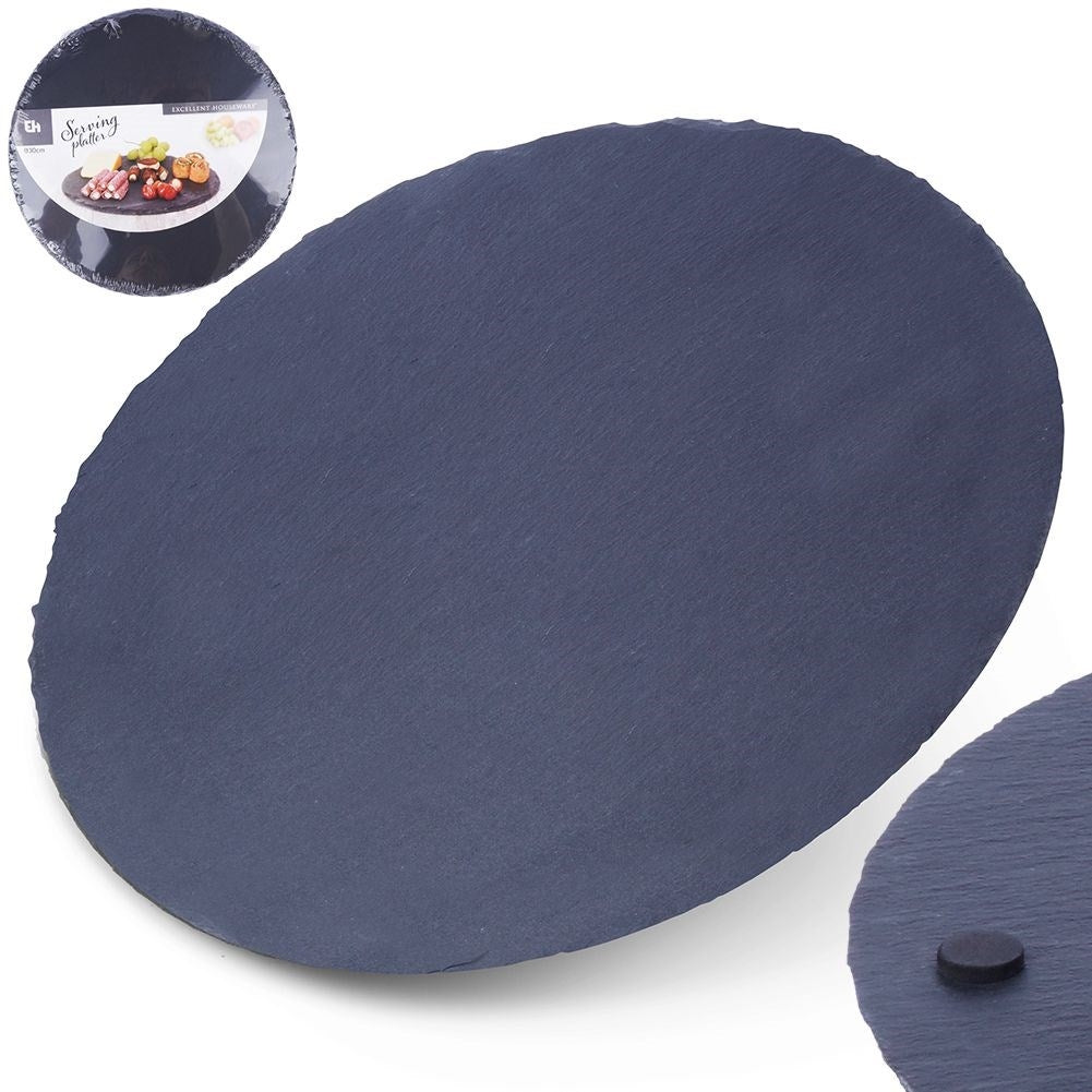 Stone tray for serving hot and cold dishes