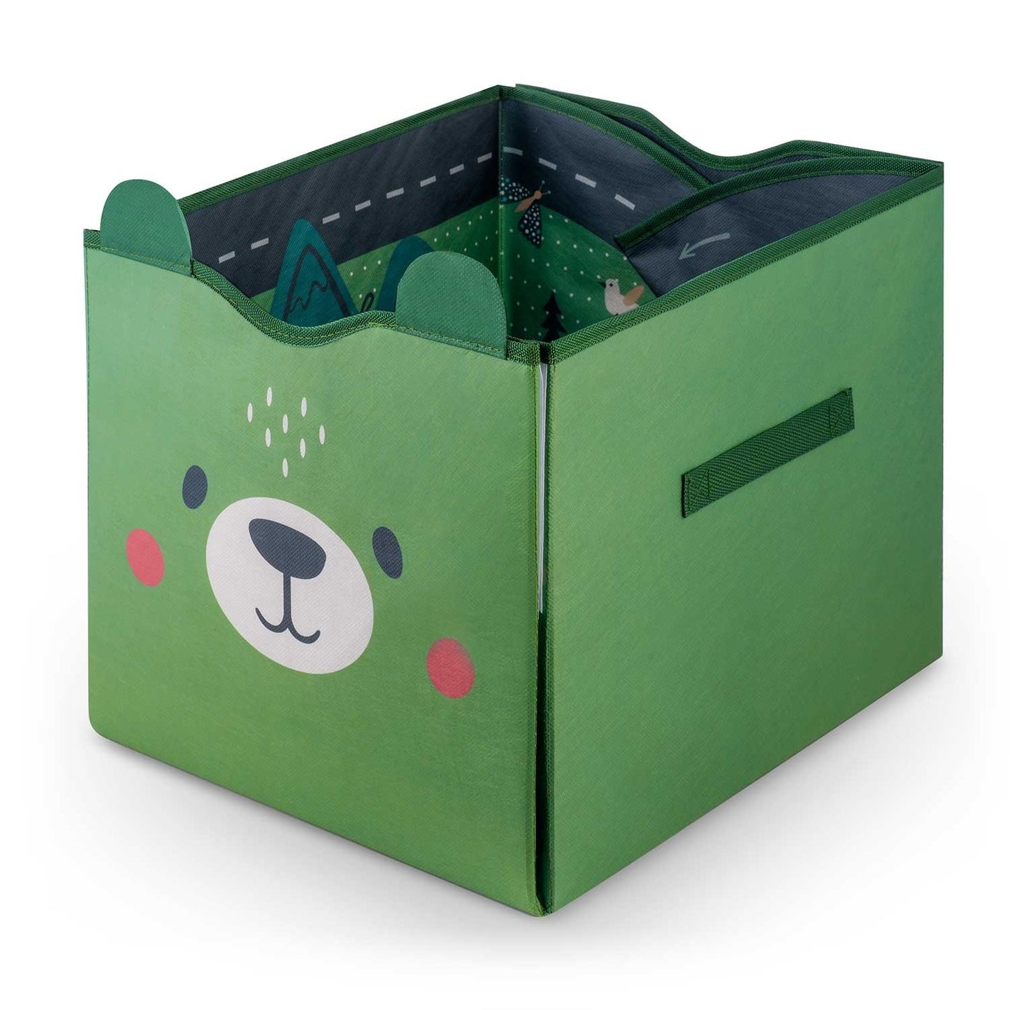 Storage box and play mat NK-408 Nukido - green