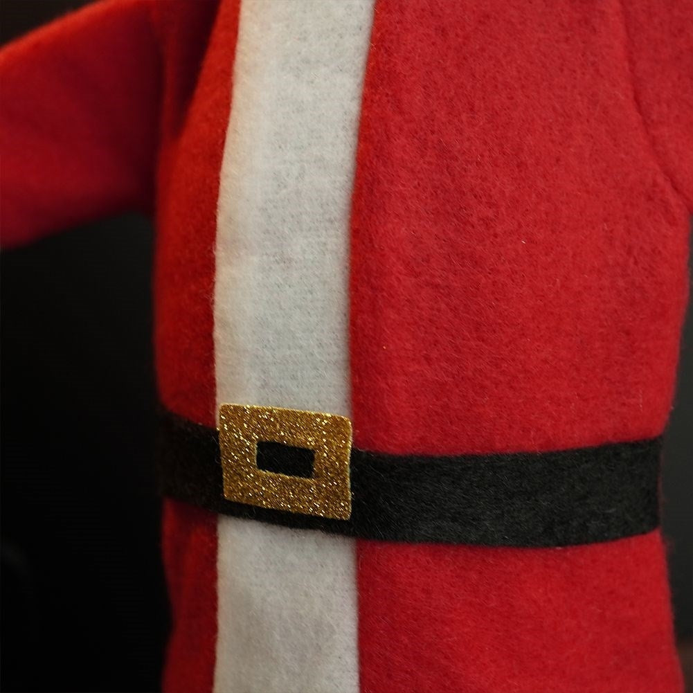 Stylish Christmas bottle case: jacket & Santa hat set