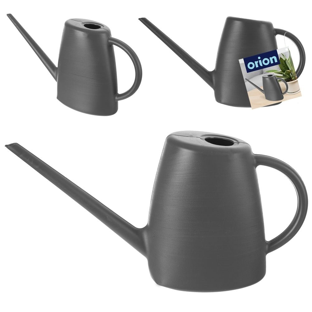 Stylish anthracite water jug 1.6L with long spout