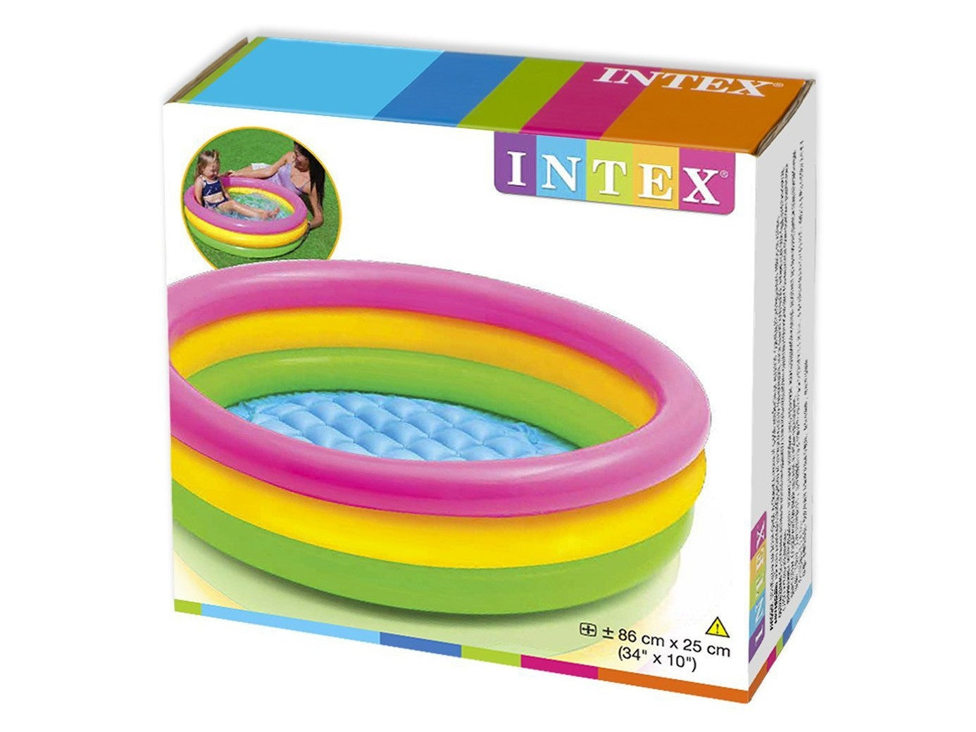 Sunset Glow inflatable shower pool 61 x 22 cm INTEX 57107