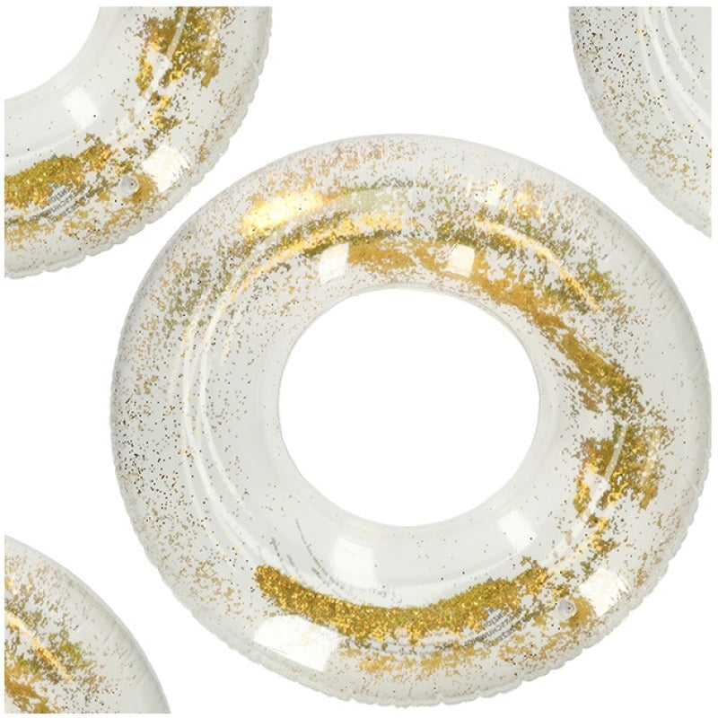 Swimming inflatable wheel glitter XXL galaxy 90cm
