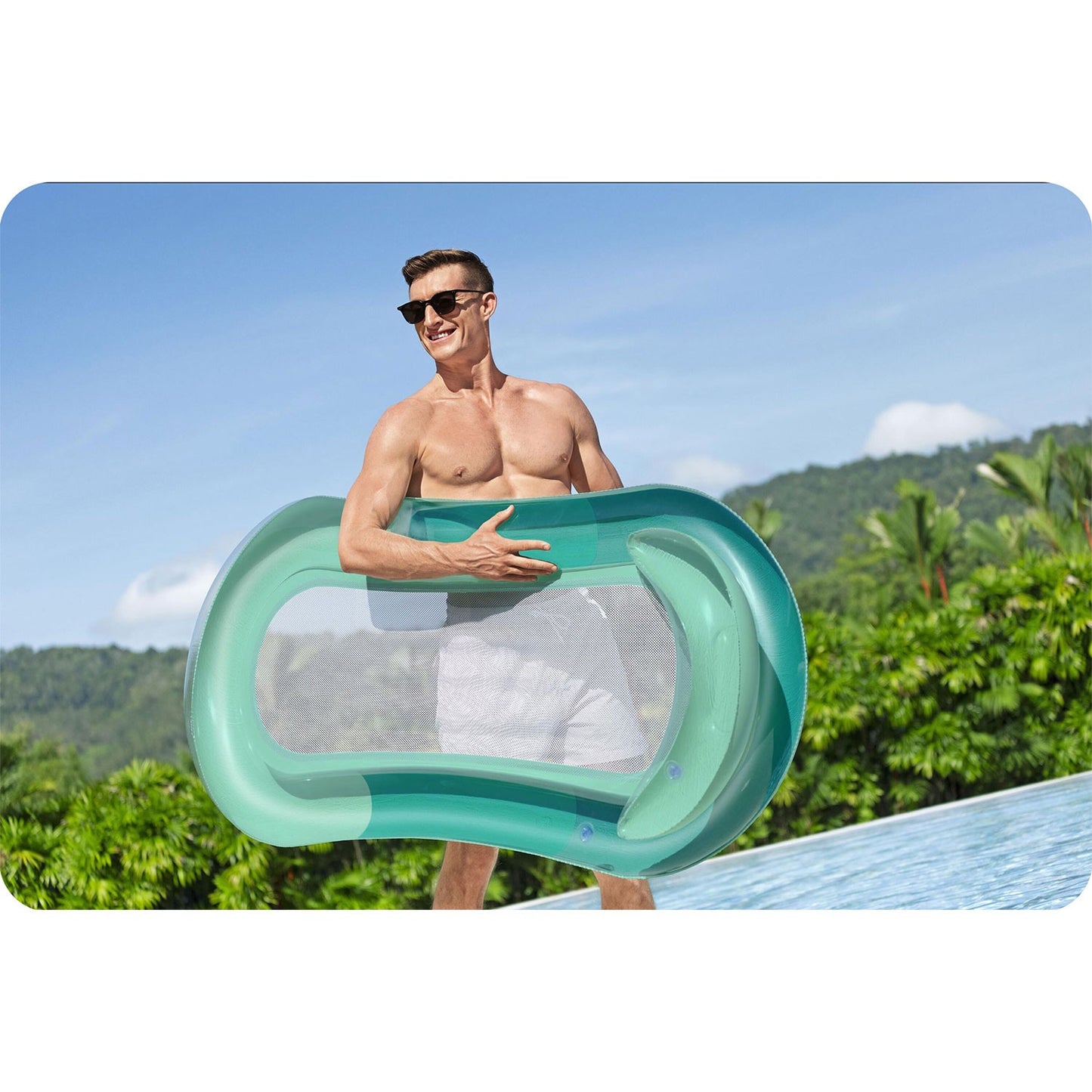 Swimming mattress turquoise Bestway 43103
