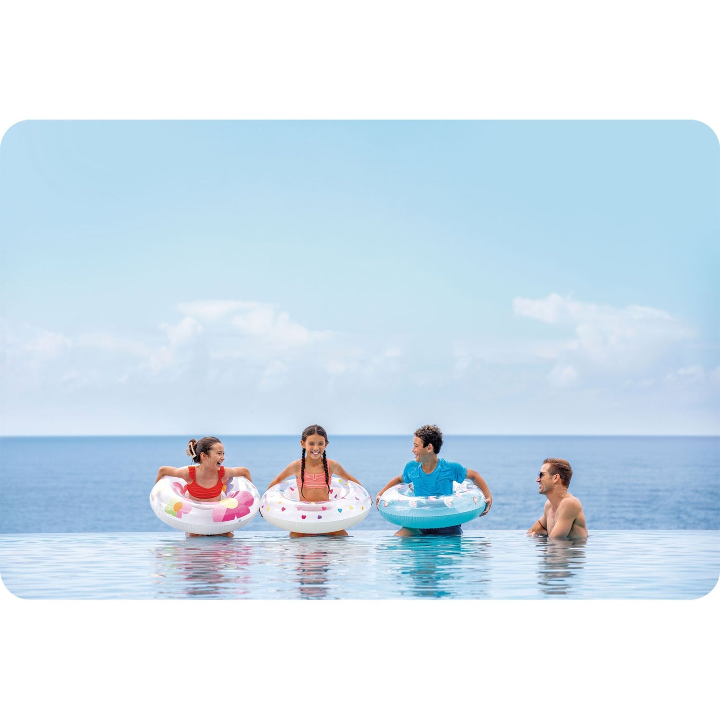 Swimming ring flowers 81 cm INTEX 59259
