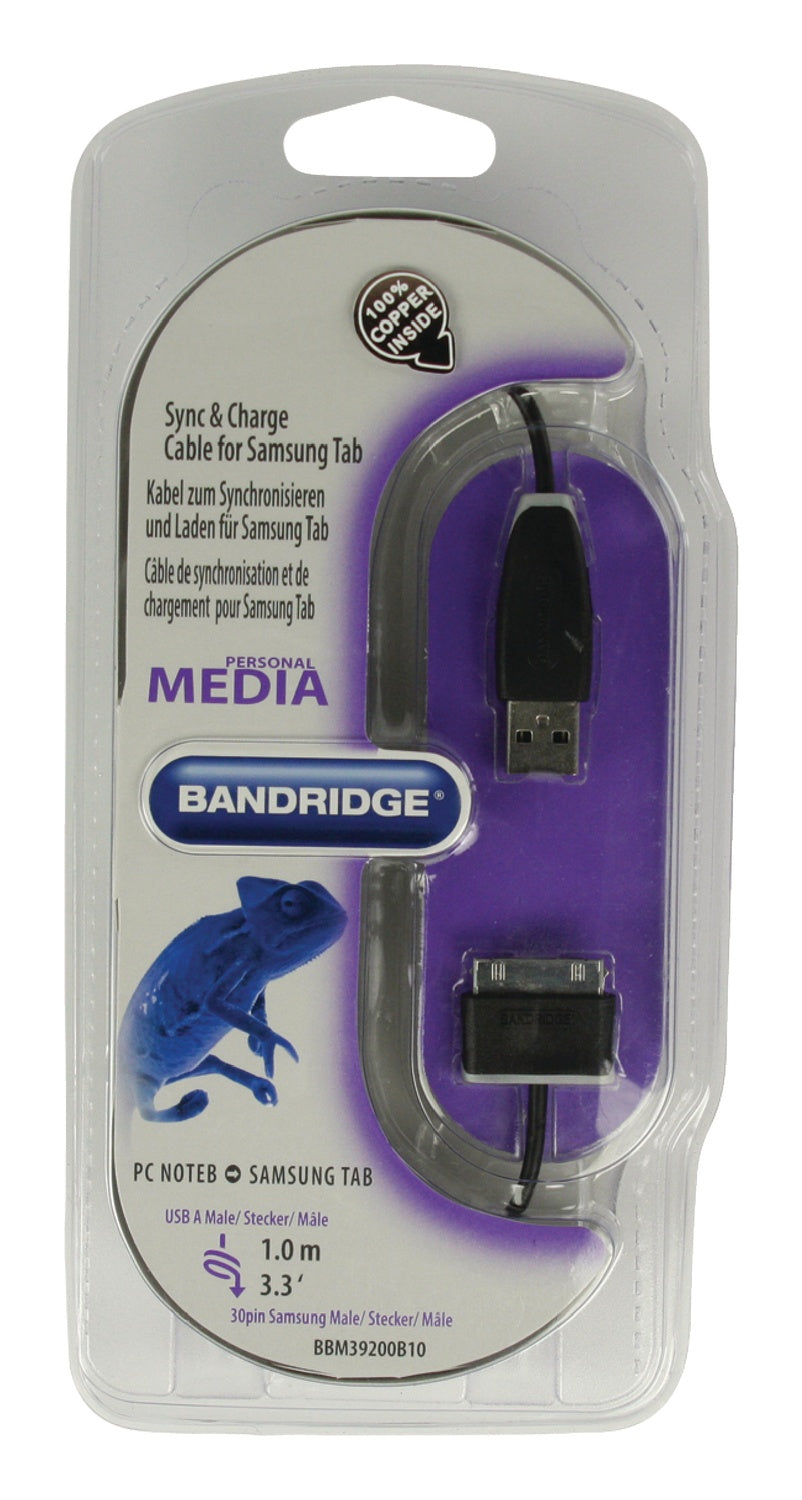 Sync and Charging Cable Samsung 30-Pin Male - USB A male 1.00 m Black
