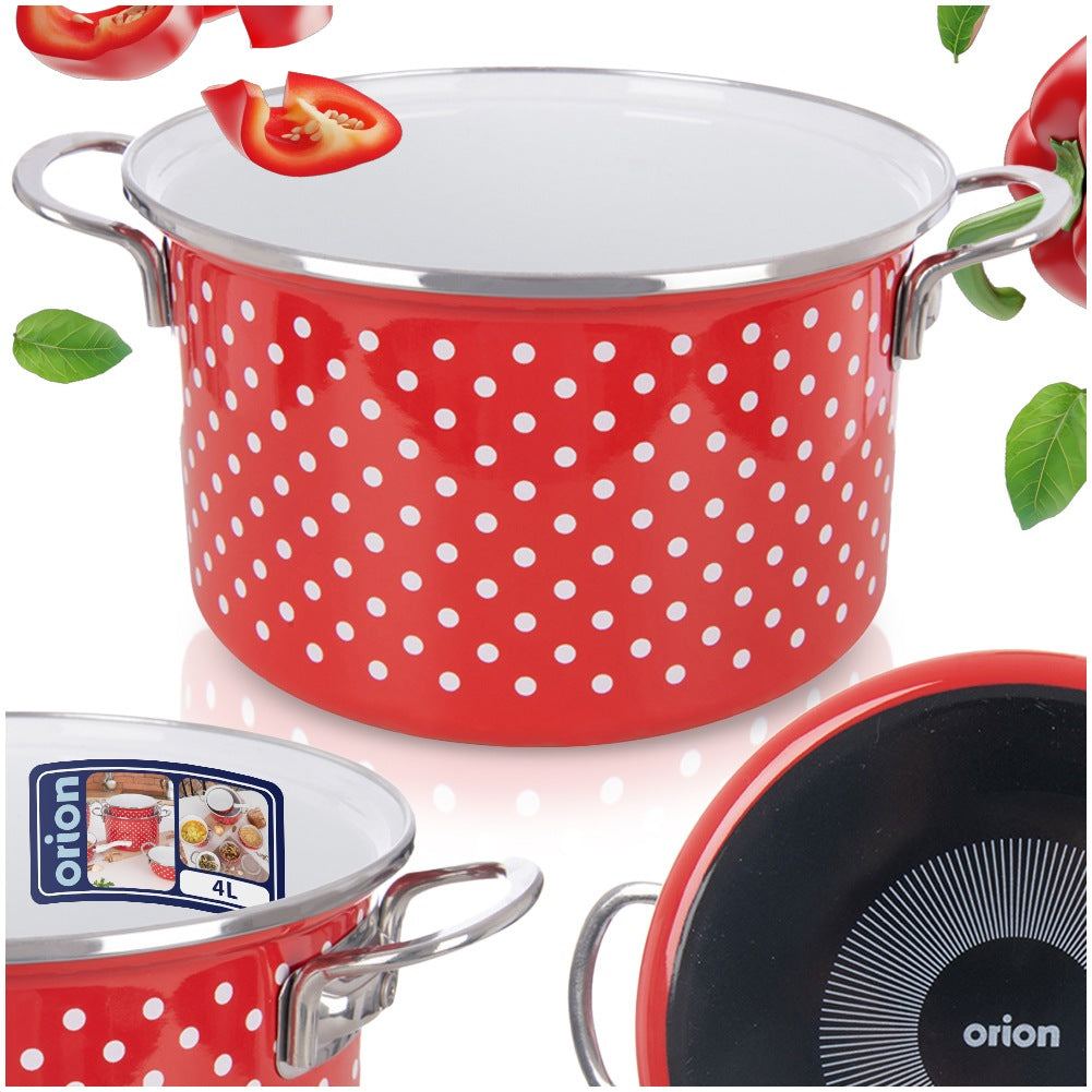 TECKA enameled pot 22 cm, 4 l