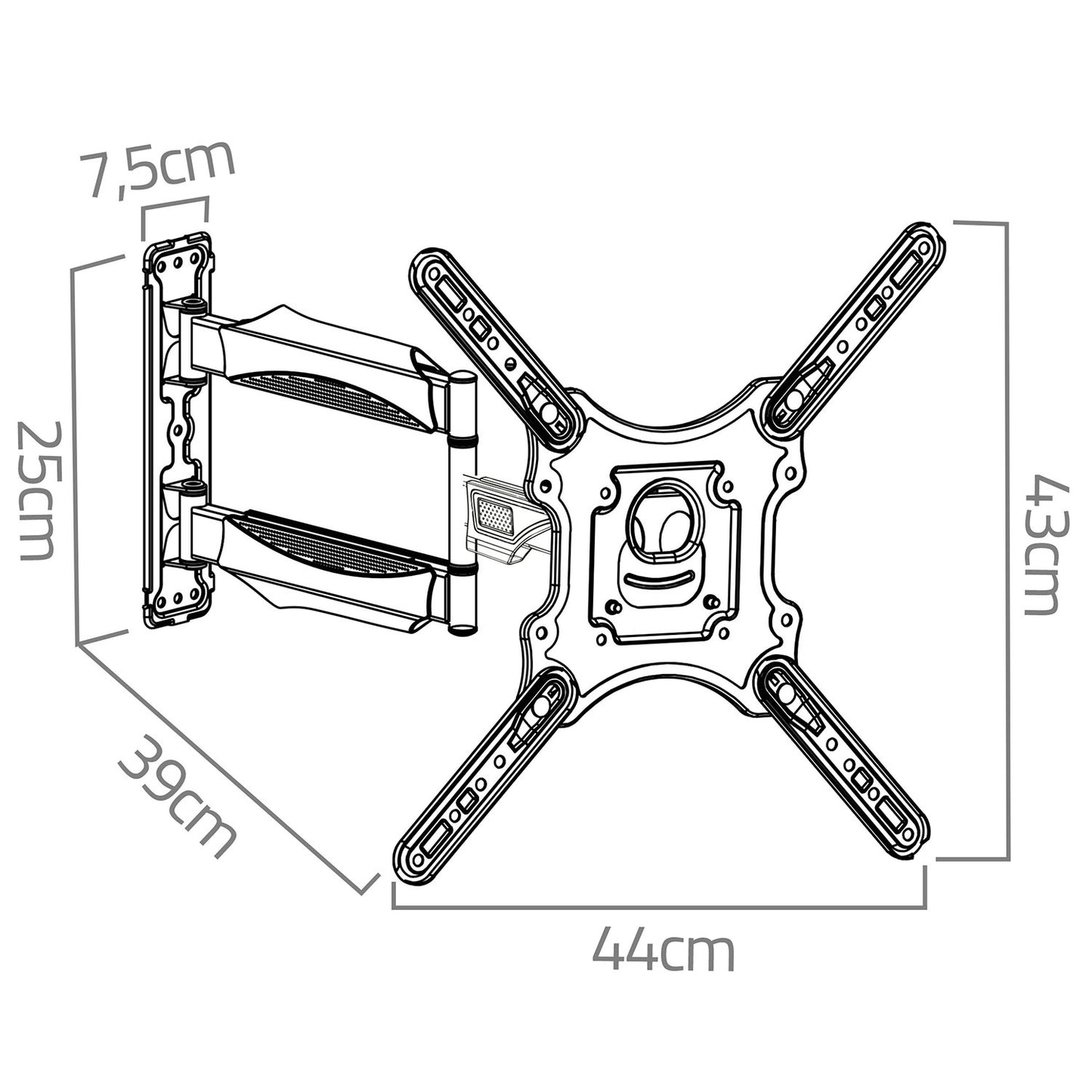 TV mount 17-56 inches Humberg 35 kg