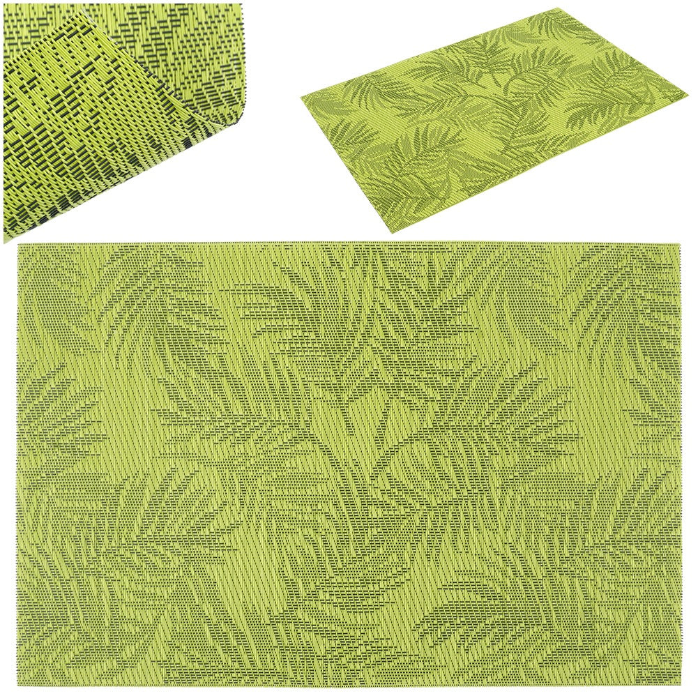 Table mat green 45x30 cm