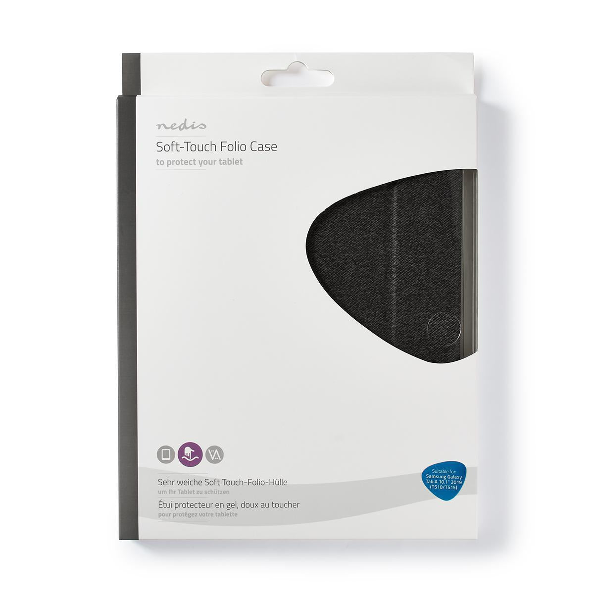 Tablet Folio Case | Galaxy Tab A 10.1" 2019 (T510/T515) | Black / Grey | Polycarbonate / TPU