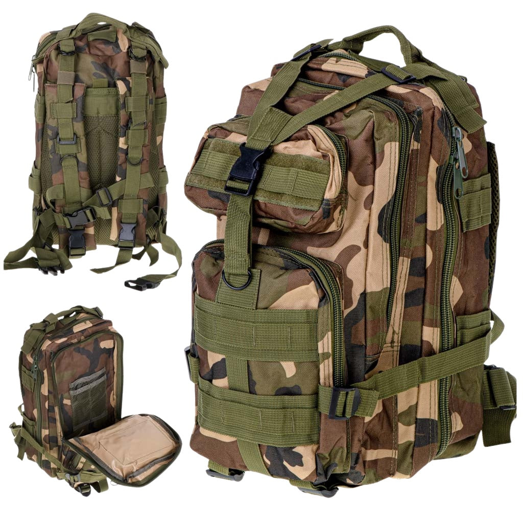 Tactical military tourist backpack 25L moro