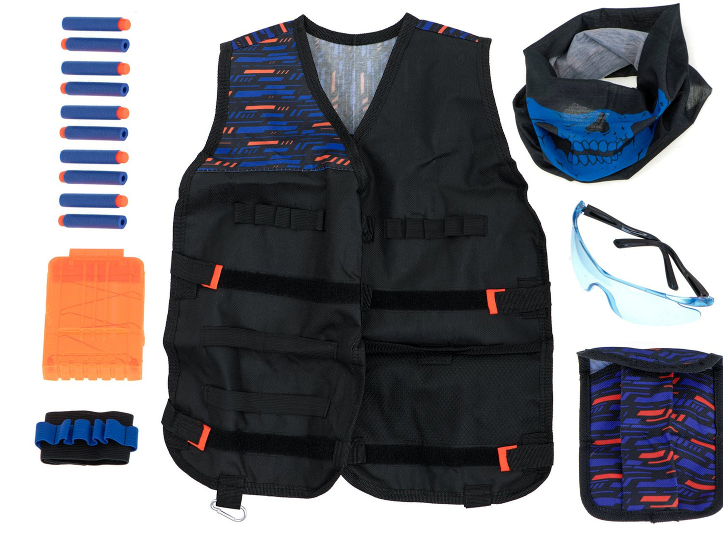 Tactical waistcoat for Nerf 2 launcher accessories + equipment