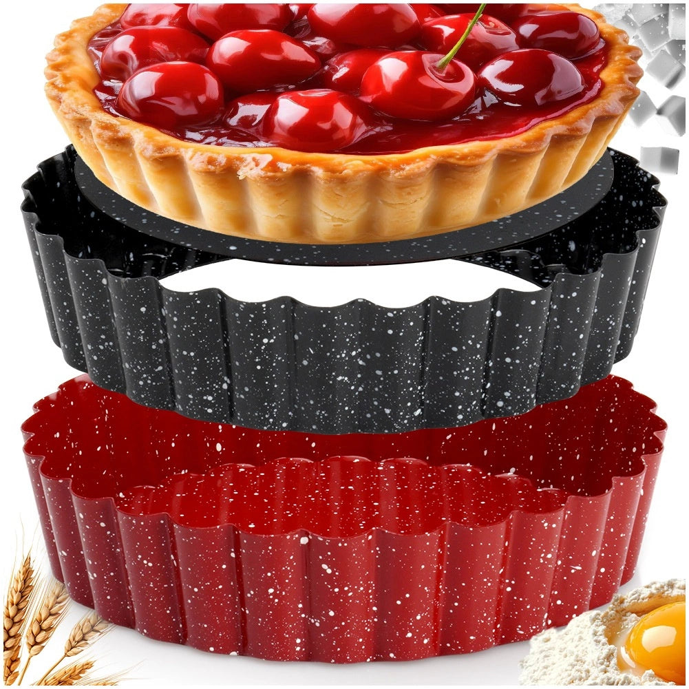 Tart Pans with Removable Bottom, Non-Stick, 12 cm, 2 pcs