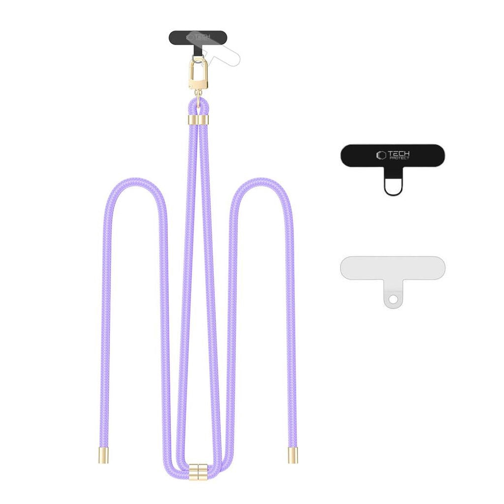 Tech-Protect C7S Justerbar Mobilrem – Lila/Guld