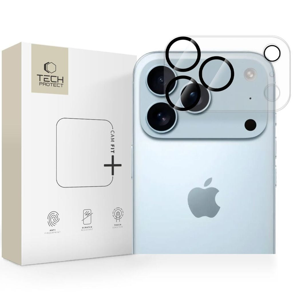 Tech-Protect Cam Fit+ Camera Cover Lens Protector for iPhone 17 Pro Max