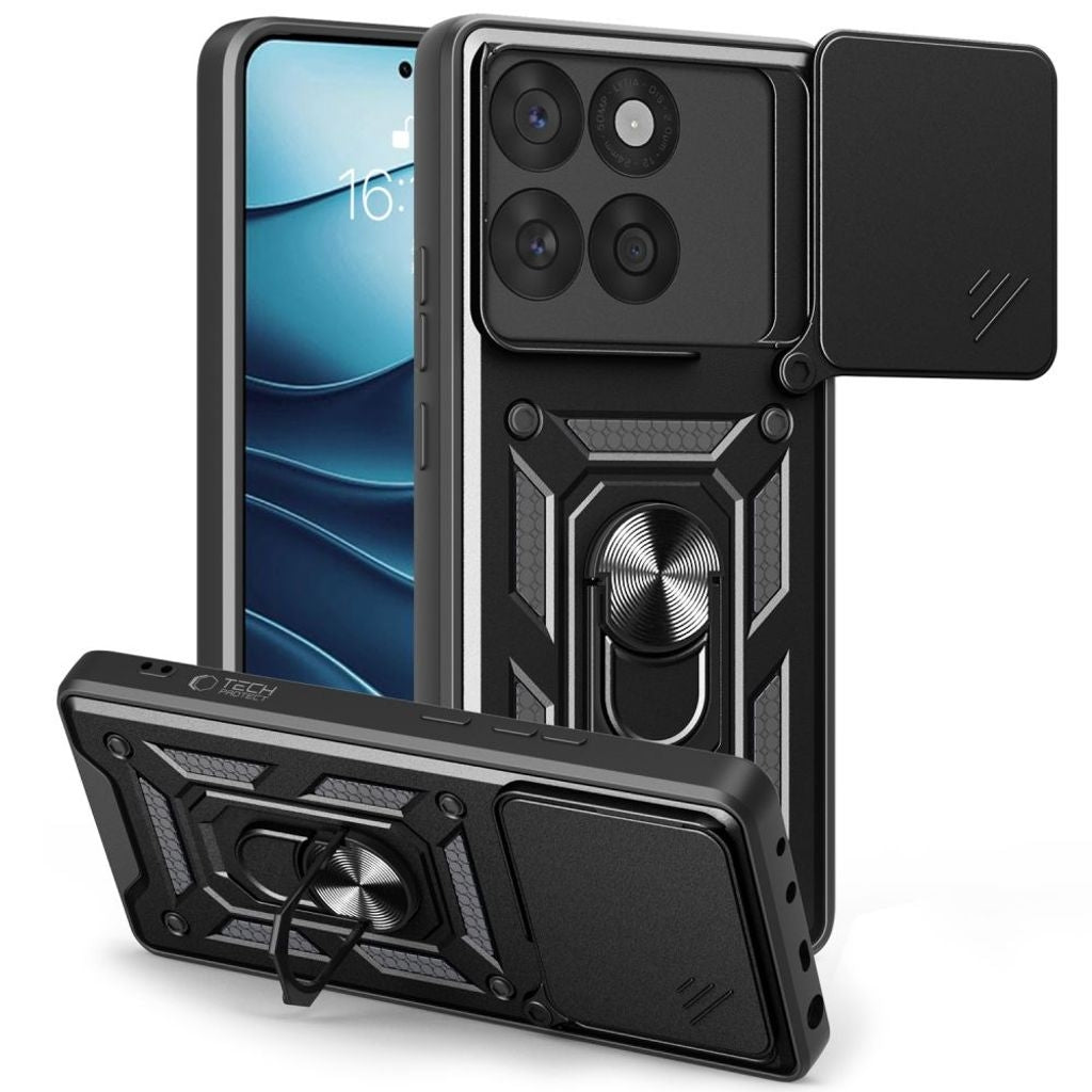 Tech-Protect Camshield Pro-skal till Motorola Edge 60 Fusion - Svart
