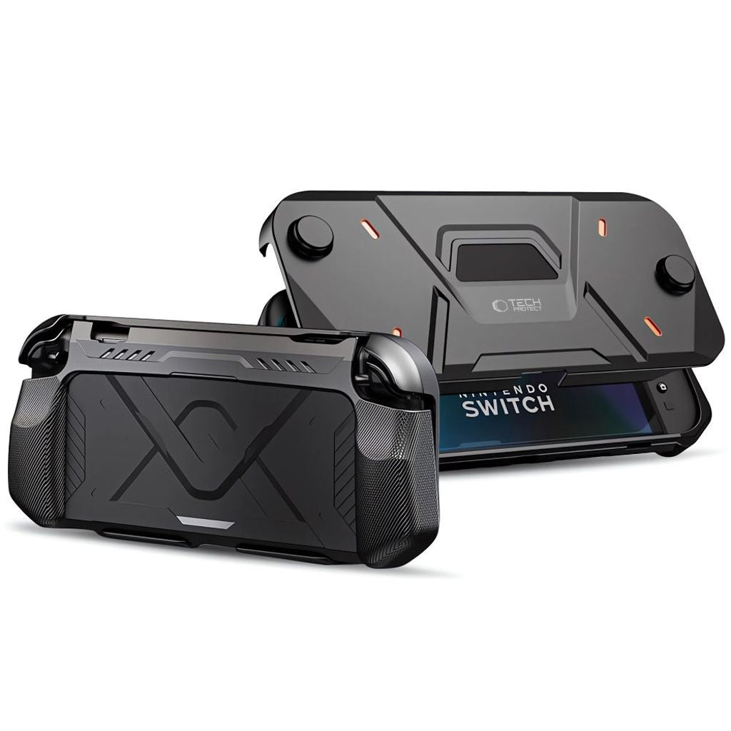 Tech-Protect Carbonox-skal till Nintendo Switch 2 - svart