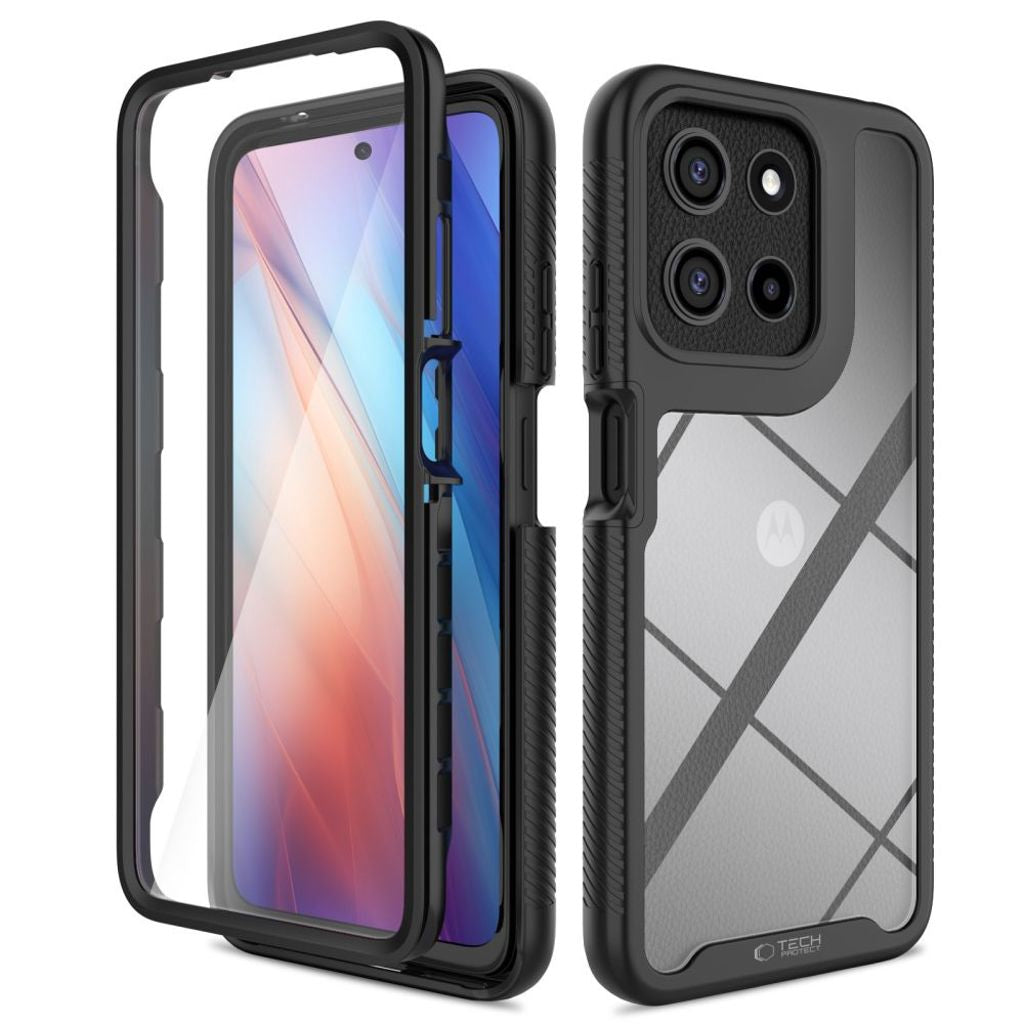 Tech-Protect Defense-skal till Motorola Moto G15 / G15 Power / G05 / E15 - Svart