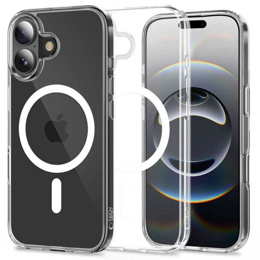 Tech-Protect FlexAir Hybrid MagSafe Case for iPhone 17 - Clear