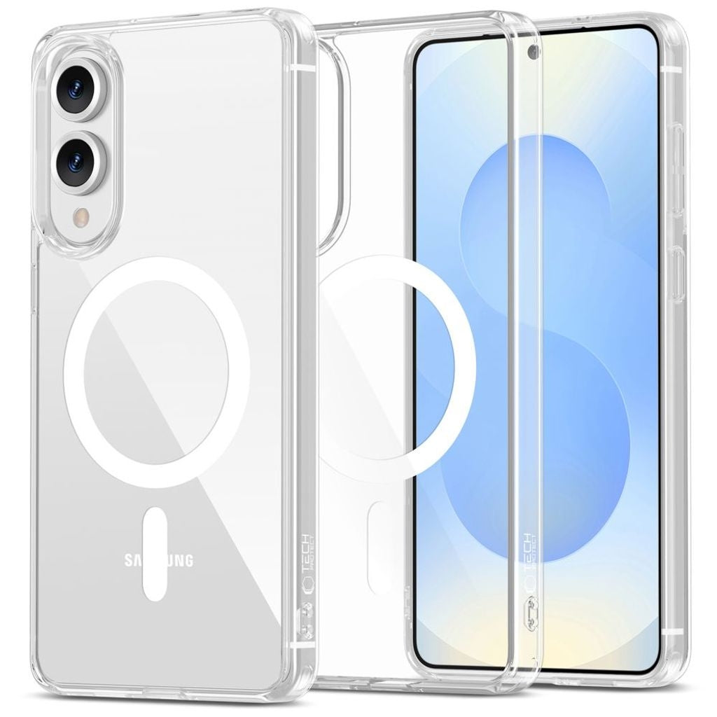 Tech-Protect Flexair Hybrid Magsafe-skal till Samsung Galaxy S25 Edge - Transparent