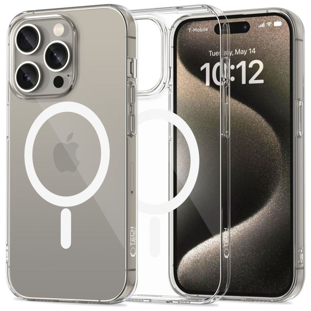 Tech-Protect Flexair Magsafe-skal till iPhone 15 Pro - Transparent