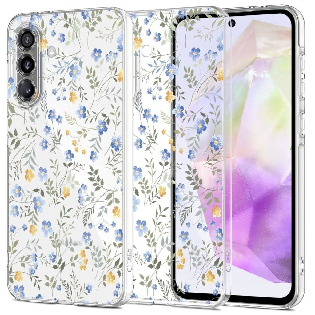 Tech-Protect Flexair-skal till Samsung Galaxy A36 5G - Prästkragar med löv