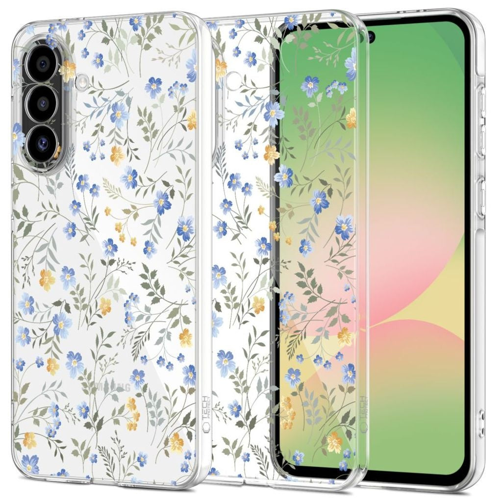 Tech-Protect Flexair-skal till Samsung Galaxy A56 5G - Prästkragar med löv