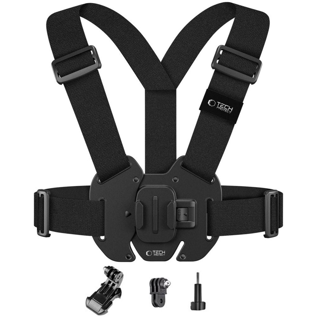 Tech-Protect Ga100 Bröstfäste För GoPro/Dji – Svart