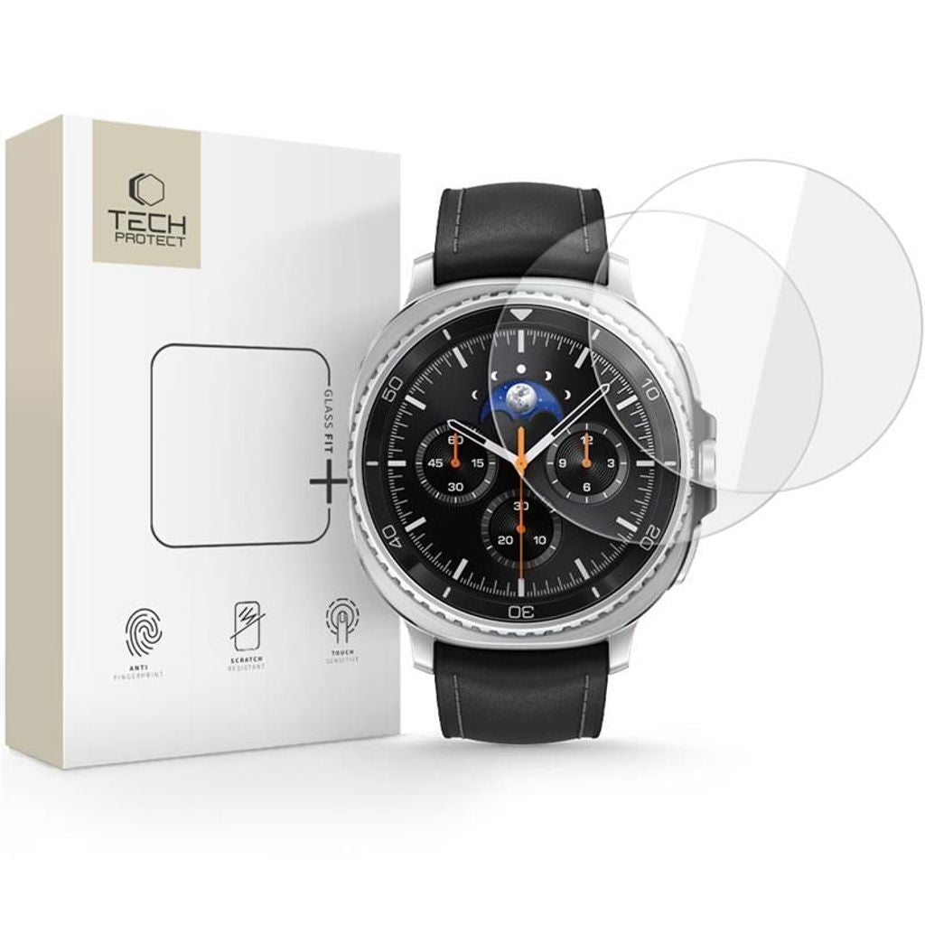 Tech-Protect Glass Fit+ Skärmskydd Galaxy Watch 8 Classic 46 mm, 2-pack