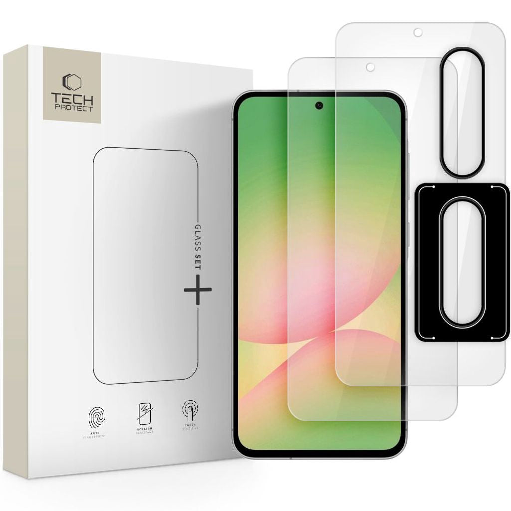 Tech-Protect Glasset+ 3-pack Skärm- och linsskydd för Samsung Galaxy A36/A56 5G