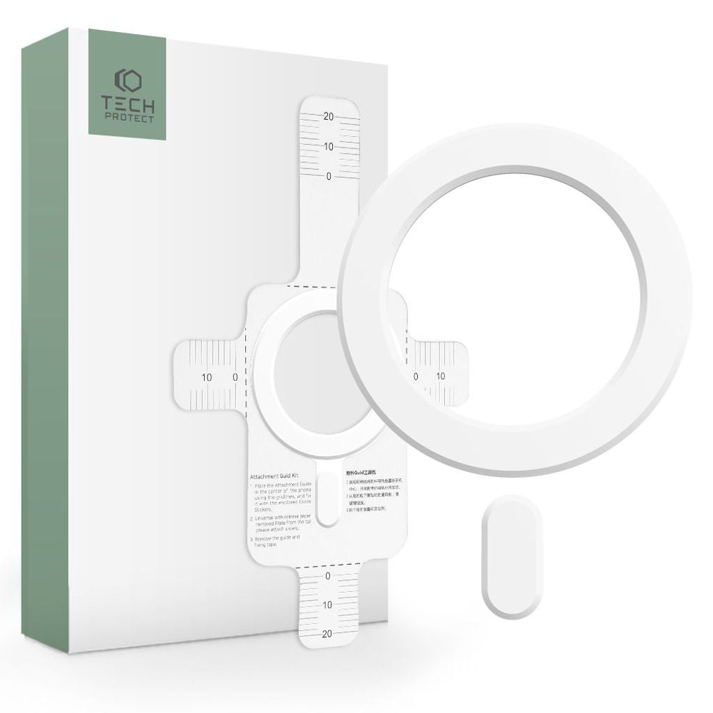 Tech-Protect Magmat Magsafe Magnetisk Ring Universal - Vit