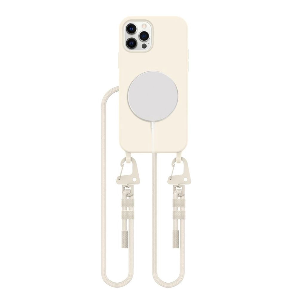 Tech-Protect Magnecklace Magsafe-skal till iPhone 12/12 Pro - Beige
